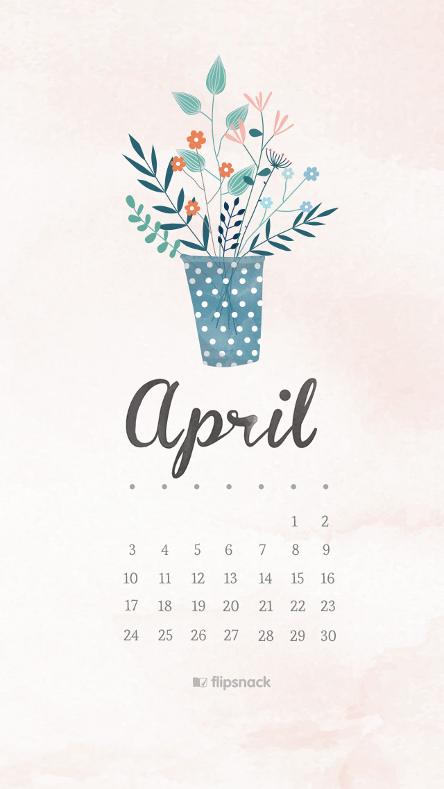 April 2016 free calendar wallpaper – desktop background